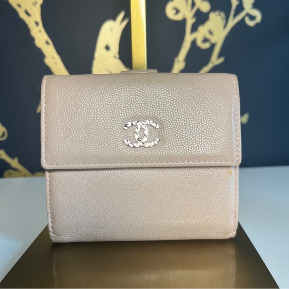 CHANEL Handbags - [SOLD] CHANEL Blush Pink Wallet with Authenticity Card